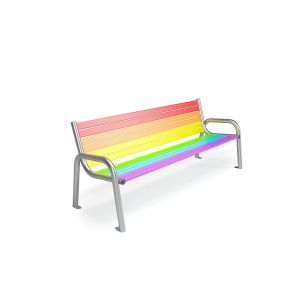 Colourful bench