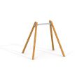 Single-seat swing frame with acacia pillars